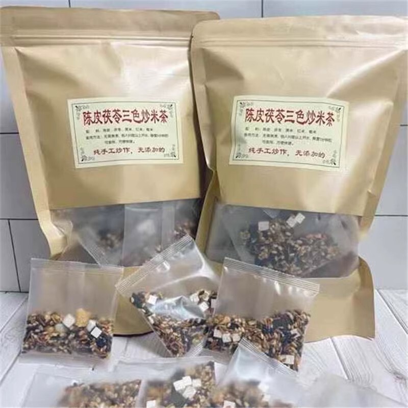 Tangerine Peel and Poria Fried Rice Tea to Remove Dampness and Big Belly
