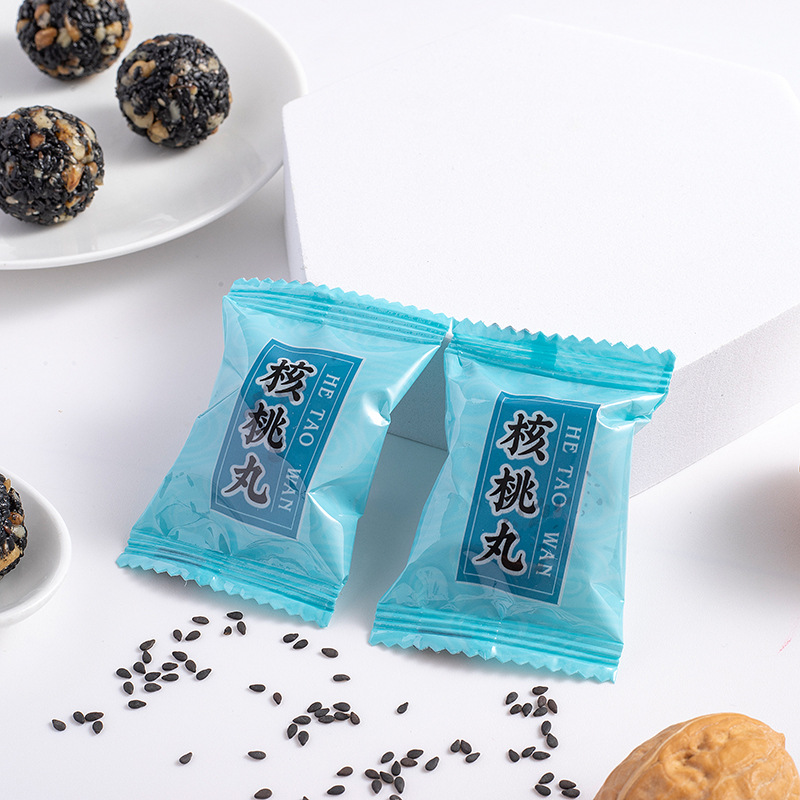 Walnut pills 250g 500g walnut sesame pills individually packaged internet celebrity snack food health pills