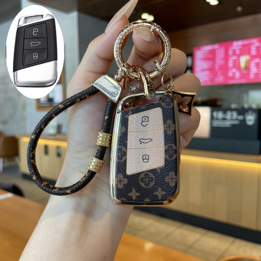 Suitable for Volkswagen Cc Key Cover, Tavendor X Folding Premium Key Case, T-Roc, T-Cross, Stylish Tiguan, Passat, Lavida