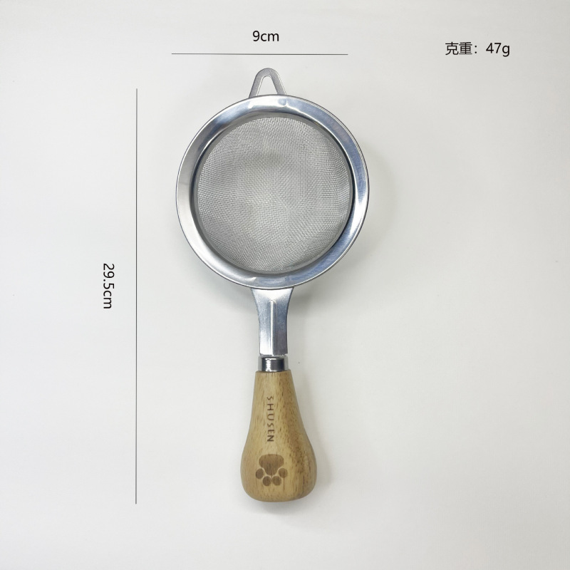 打蛋器 蛋清分离器 压泥器 不锈钢厨房迷你小厨具 橡胶木柄8件套|undefined