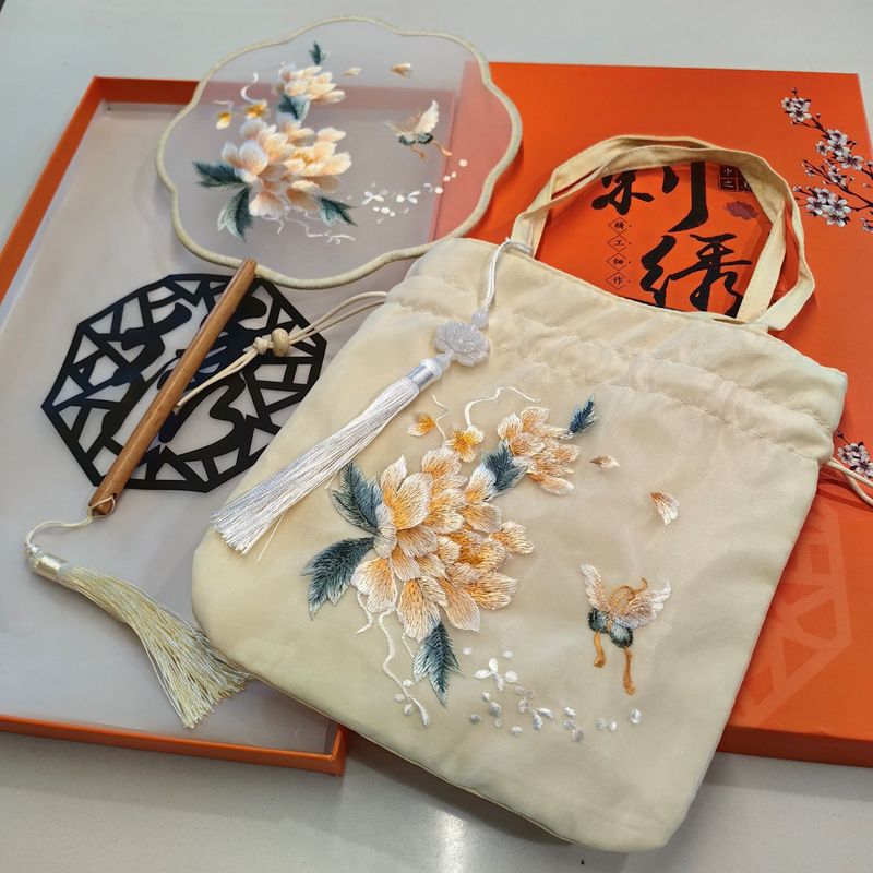 【蘇州刺繍ギフト】蘇州刺繍扇子、古代風扇子、刺繍扇子、蘇州刺繍扇子、中国風|undefined