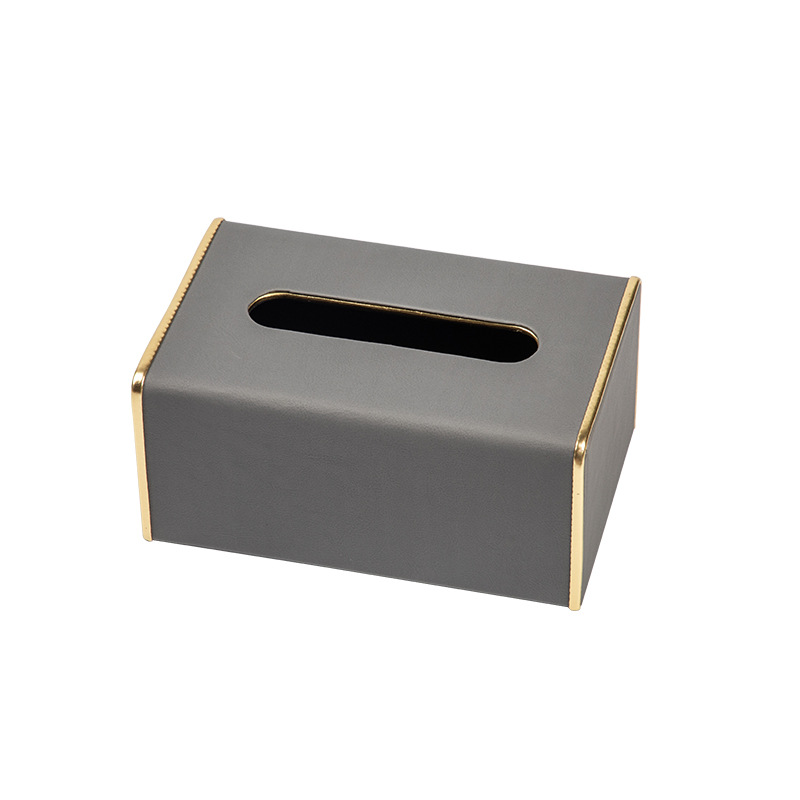 Caja de pañuelos hogar Luz lujo de alta Gama creativa multifuncional mesa de café caja de almacenamiento hotel apartamento caja de pañuelos impreso LOGO