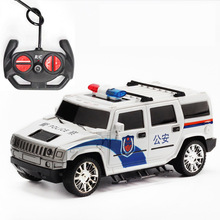 110悍马公安警车遥控车玩具 男孩儿童充电漂移越野摇控赛车警察车