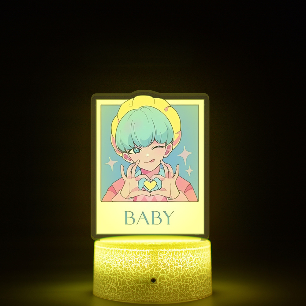 Caza de demonios transfronteriza K-POP grupo de mujeres perímetro cazadores intermedia impresión interior de control remoto luz de noche