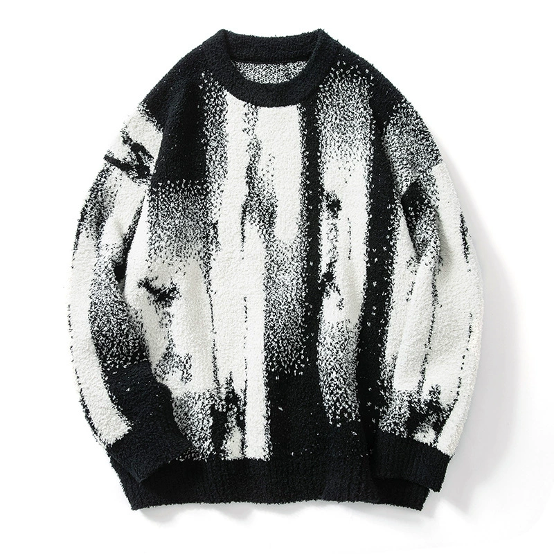 Genuine design knitted sweater for leisure, oversize