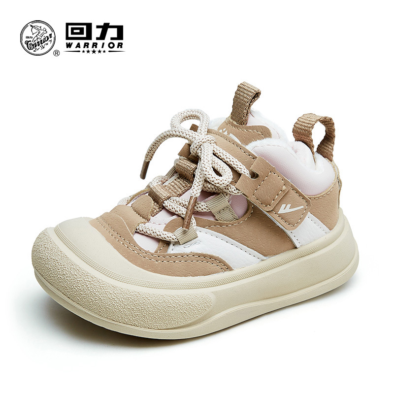 Zapatos infantiles casuales de moda de retroalimentación, zapatos de algodón simples y ligeros y cómodos, calentamiento y color combinado, zapatos de skate fácil de usar