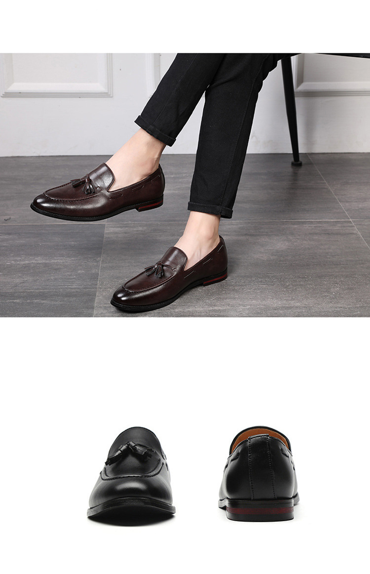 Men's casual leather shoes bean shoes_voghion.com