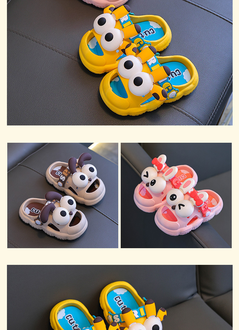 Barn clogs cartoon sandaler halkfria badtofflor för barn_voghion.com
