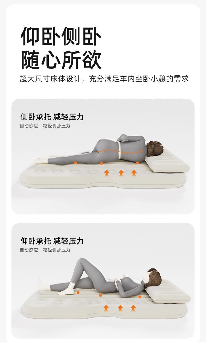 Car Rear Seat Sleeping Mat, Car Air Mattress, Electric Car Automatic Inflation and Deflation Portable Electric Air Bed, Car Inflatable Bed