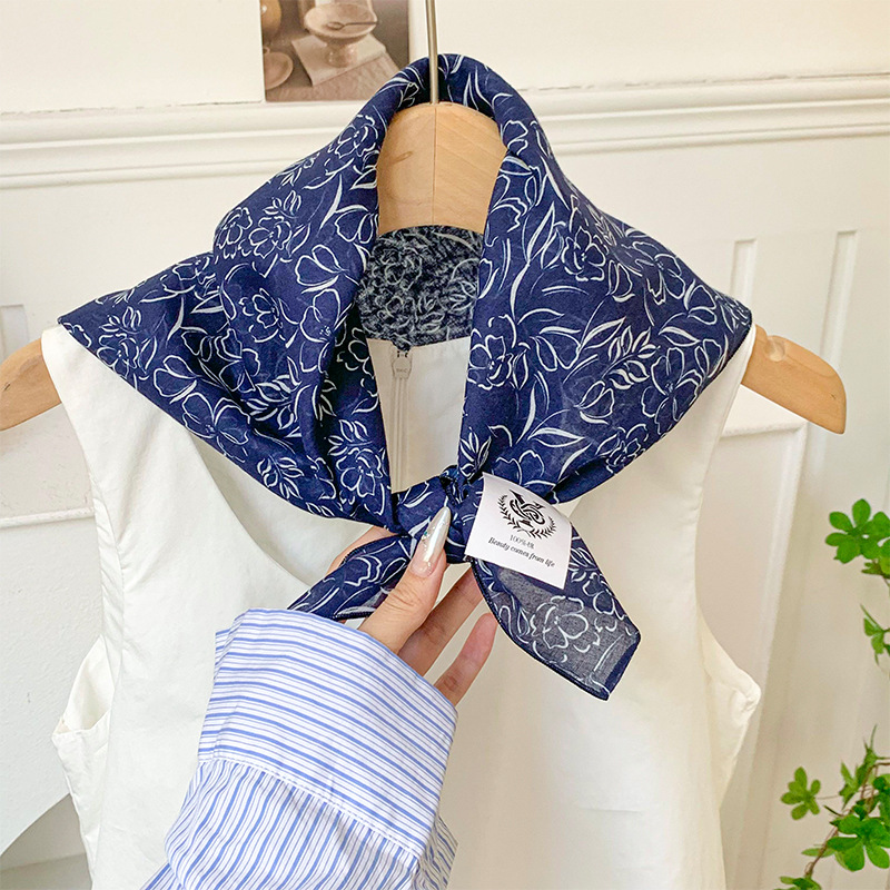 70*70 algodón suave y lino agradable para la piel transpirable 100% algodón protector del cuello bufanda cuadrada pañuelo todo fósforo nuevo bufanda bufanda de seda mujer