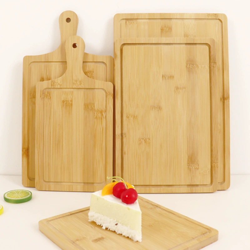 Бамбуковая и деревянная доска для хлеба в японском стиле, креативная Бытовая квадратная разделочная доска, обеденная тарелка, Бамбуковая тарелка для пиццы, суши доска для стейка
