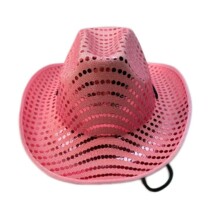 厂家现货珠片舞台表演装扮角色帽  EVA复合亮片牛仔帽 爵士舞蹈帽