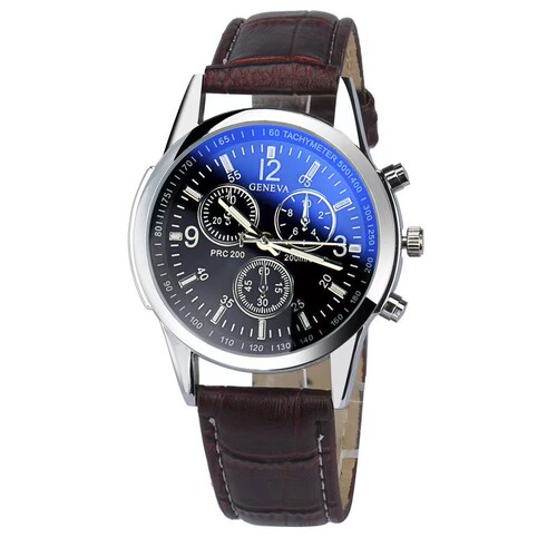wrist watch men 3pcs Blue light glass men's watch fashion business gift set
