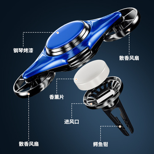 New car air freshener air vent car air vent perfume car interior decoration item rotating mild fragrance aromatique