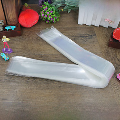 10 x 80 OPP Slim Pouches, Long Strip Bags, Transparent Plastic Bags with Self-Adhesive Seals, 7-micron Thickness, Pack of 100