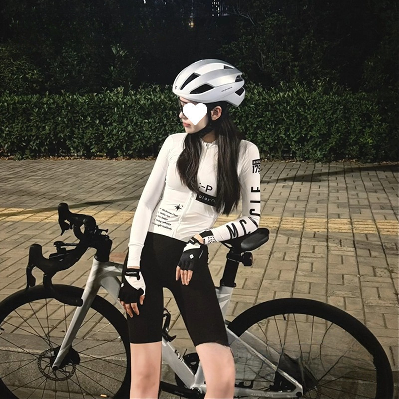 Cycling Clothing Long-Sleeved Men's and Women's Spring and Autumn Breathable Bicycle Sweat-Absorbent Quick-Drying Road Competition