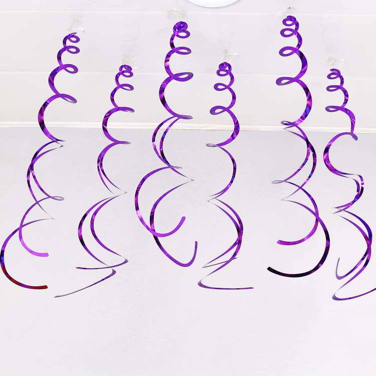 Decoración navideña vórtice PVC espiral colgante decoración de ventanas de flores de corredor diseño de decoración de techo a medida