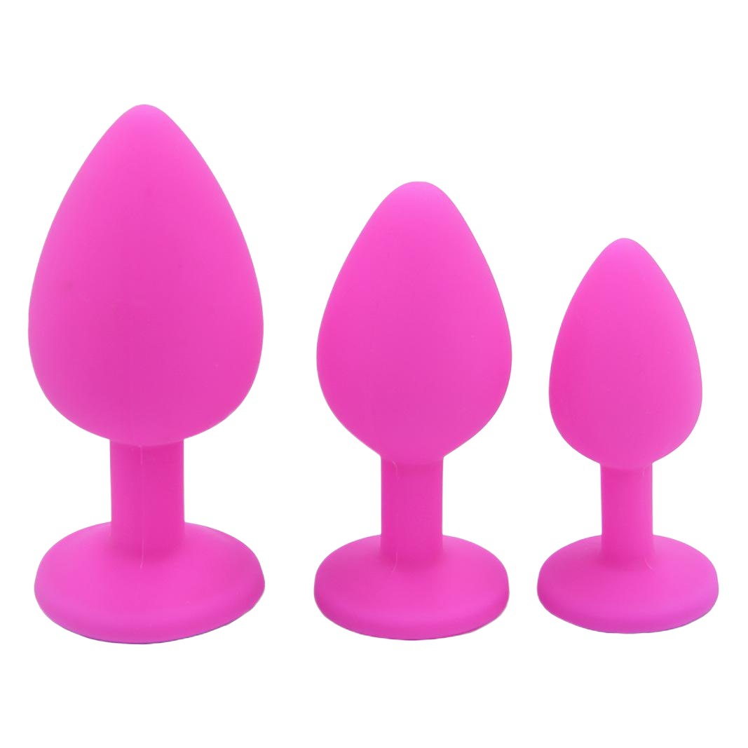 ORISSI tamaño grande y mediano tamaño pequeño color de Silicona plug Anal adulto sexy Comercio exterior caliente venta alternativa flirting suministros