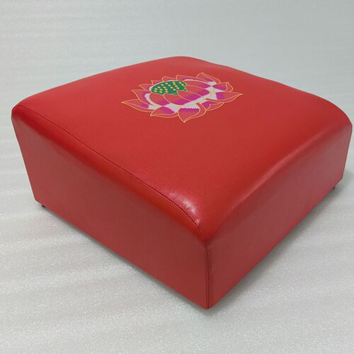 Leather lotus prayer cushion kneeling cushion home use prayer bench cushion for praying, meditation cushion square prayer cushion