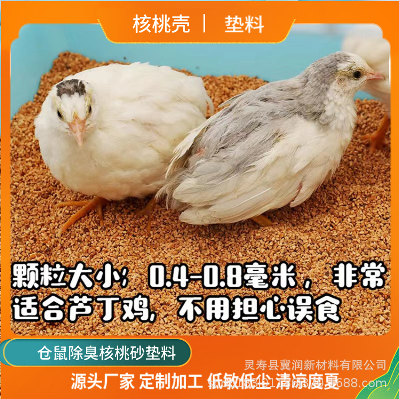 鹦鹉垫料鸟类用核桃砂垫料宠物垫料干爽除臭低尘可清洗反复使用