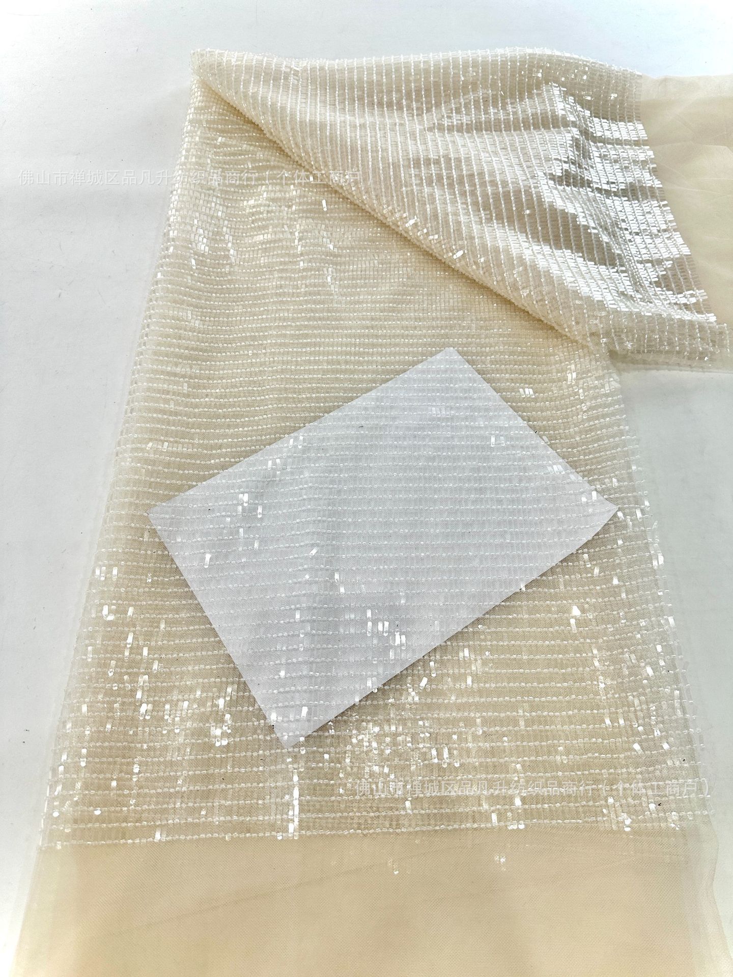 Tejido bordado Roll Sheet Sequin Tejido Gao Ding espectáculo festivo escenario de fiesta vestido de cena Tejido de moda
