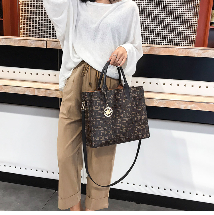 New European and American cross-border fashion women's bag three-piece set, mother-and-child bag, versatile, large-capacity crossbody single-shoulder bag undefined