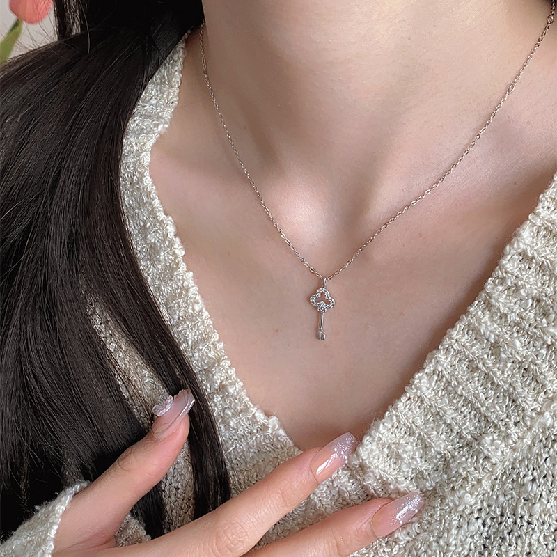 1g Weight Lobster Trigger Clasp Closure Clasp Closure Type 1 Piece 925 Sterling Silver Key 925 Sterling Silver Cable Chain Pendant Necklace