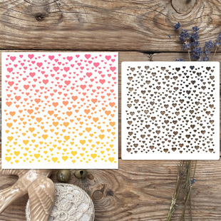 Handbook Painting Masking Board Cut Out Engraving Plastic Template Graffiti Spray Decoration Dot Heart Drawing Mold