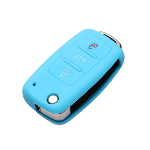 Suitable for Volkswagen Lavida, Sagitar, and Touran – Soft Silicone Car Key Case & Key Fob Cover