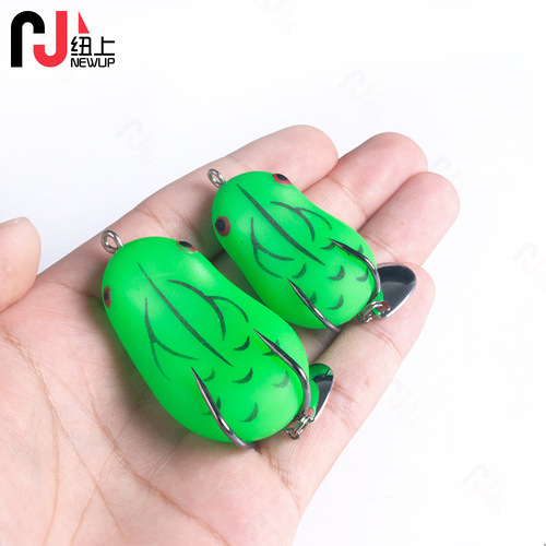 New rabbit frog Luya fake bait sequin double hook thunder frog 8G14G modified thunder frog fake bait fishing black fish bait