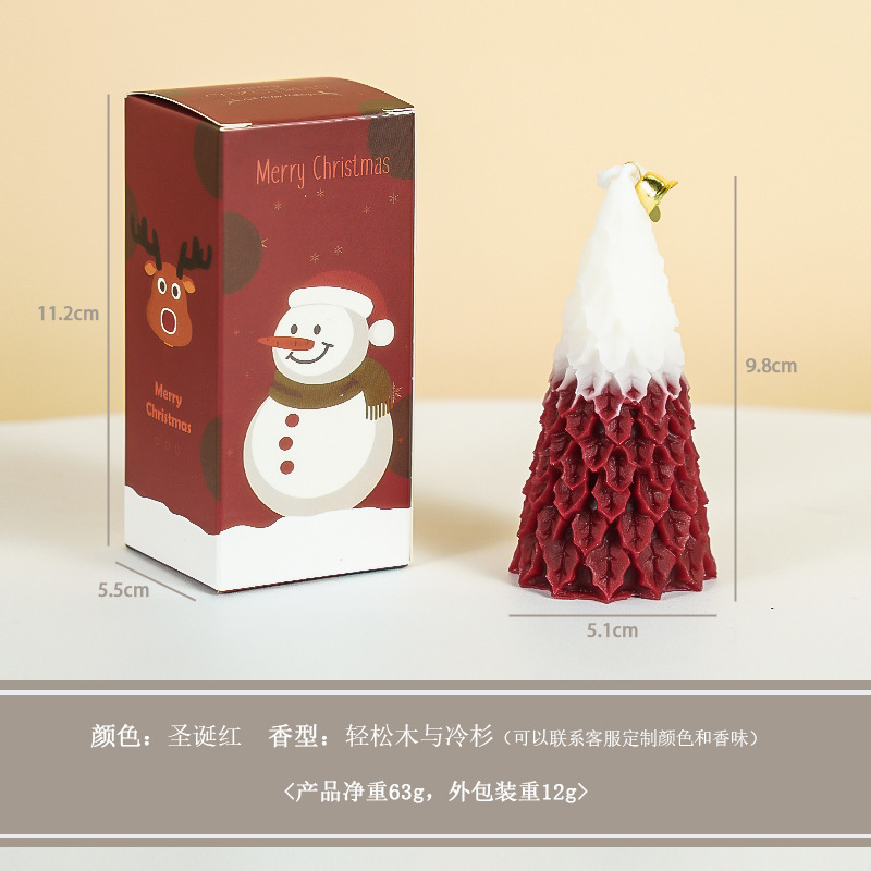 クリスマスツリークリスマスキャンドルクリエイティブクリスマスプレゼント雰囲気パーティー装飾クリスマスアロマキャンドルお土産|undefined