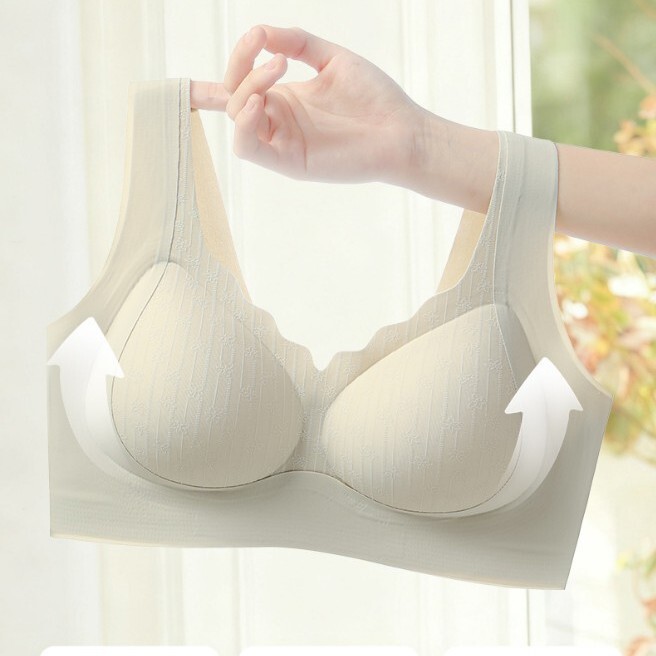 6607 Amazon's Best-Selling Cross-Border Seamless Bra for Women, Comfortable and Wireless, European Size, Export Large Size