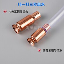 四分铜头车用尿素导流器抖一抖三秒出水加油加鱼缸换水吸水器pe管