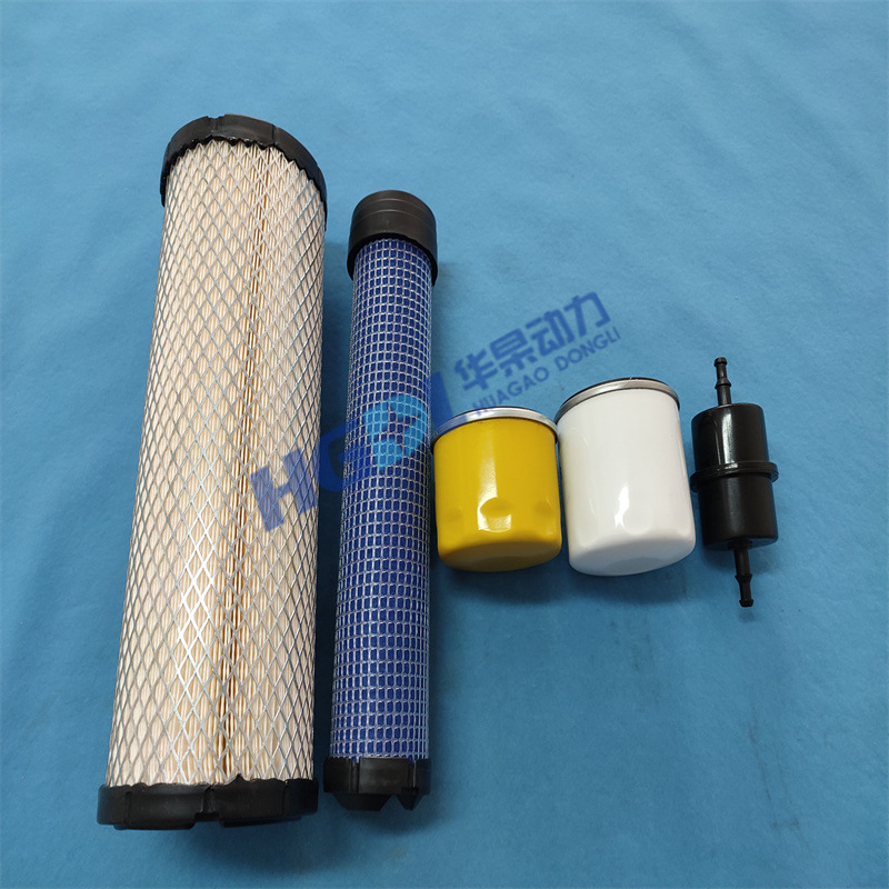 适用于济南吉美乐发电机EJ12000JS保养三滤5件套(仅空滤为副厂)