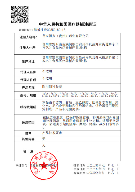 Yao Benren Medical Cervical Gel OEM Custom Formulation 3g x 3 Tubes per Box preparation