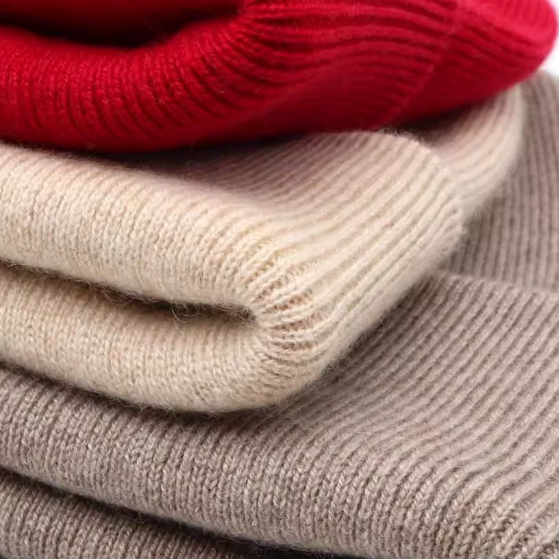 Кашемировая/ Woolen демисезонная теплая knitted шапка для мужчин и женщин, с увеличенной толщиной