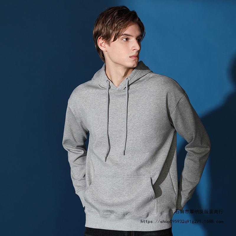 420g otoño y invierno más chaqueta con capuzas bordada ropa de grupo ropa de trabajo publicidad no vertiente chaqueta con capuzas logotipo impreso personalizado