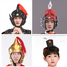 古代头盔外卖小哥唐装剧本舞台演出杨家将戏话剧士兵道具古装