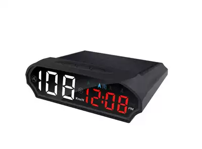Car-Mounted Solar-Powered Hud Head-Up Display with High-Definition Gps and Dual-Mode Beidou Strong Signal, Universal Vehicle Speed Display Instrument (Vehicle HUD) - k9-solar-seven-colors-electronic-dog-voice-version-solar-usb-cable