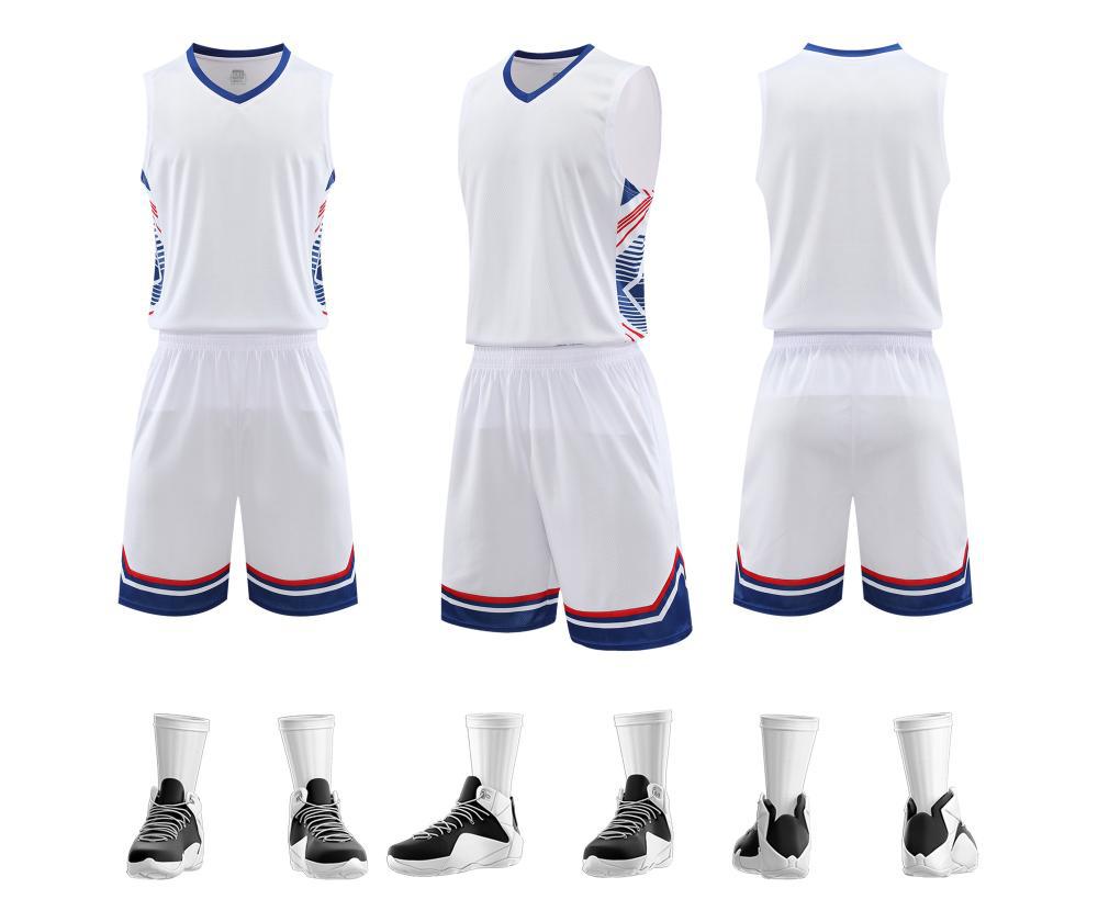 juego de ropa de baloncesto rápido secado transpirable niño entrenamiento adulto uniforme deportivo de equipo de logos de impresión chaleco de baloncesto