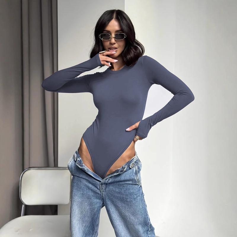 2025 Autumn/Winter Long Sleeve Base Layer Bodysuit Russian New Style Thong Bodysuit 2025 Autumn/Winter Long Sleeve Base Layer Bodysuit Russian New Style Thong Bodysuit