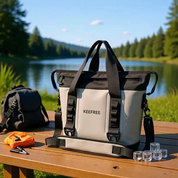 Outdoor waterproof ice pack, rainproof, high-frequency, large-capacity, multi-functional, insulated, portable, and cold-retaining TPU picnic bag