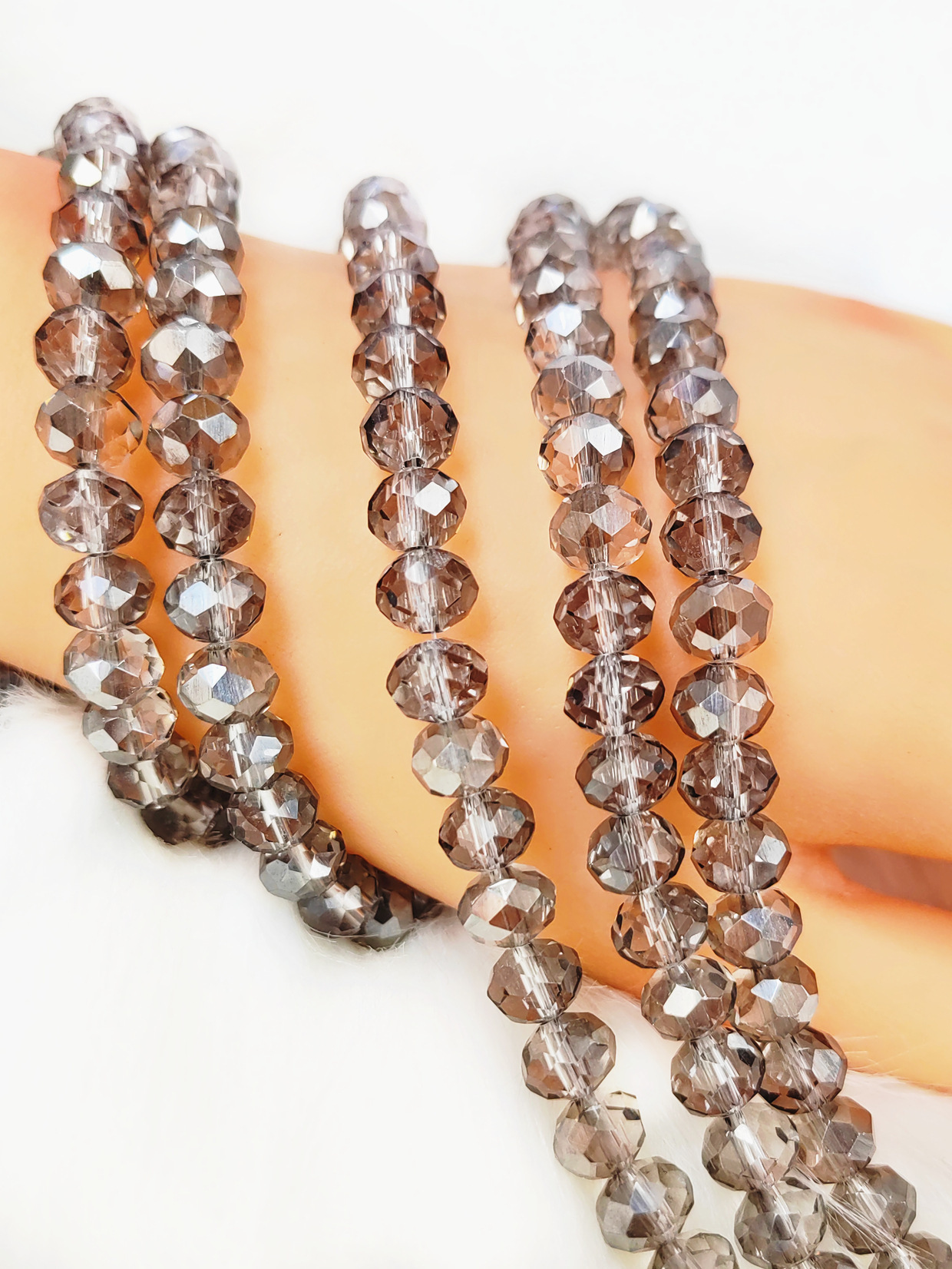 Electro -plated transparent gray