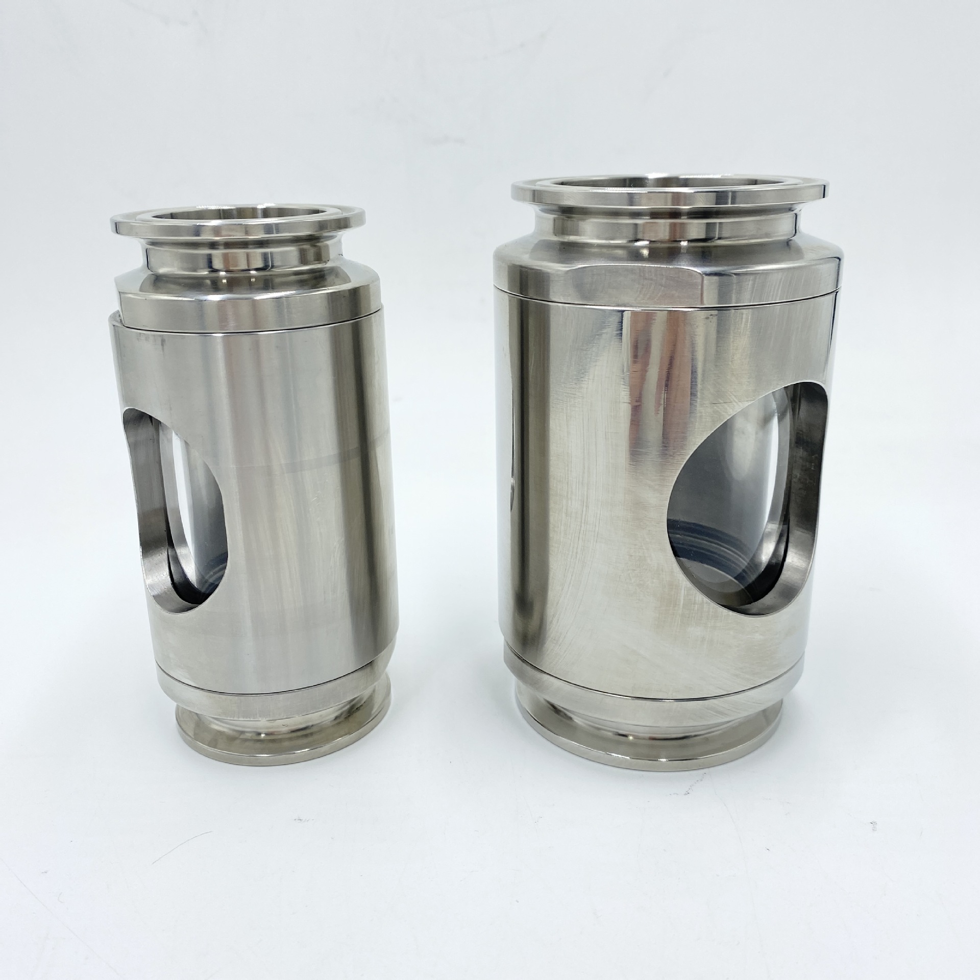 316L卫生级卡箍直通快接定 做观察视蛊304不锈钢快装玻璃管道视镜