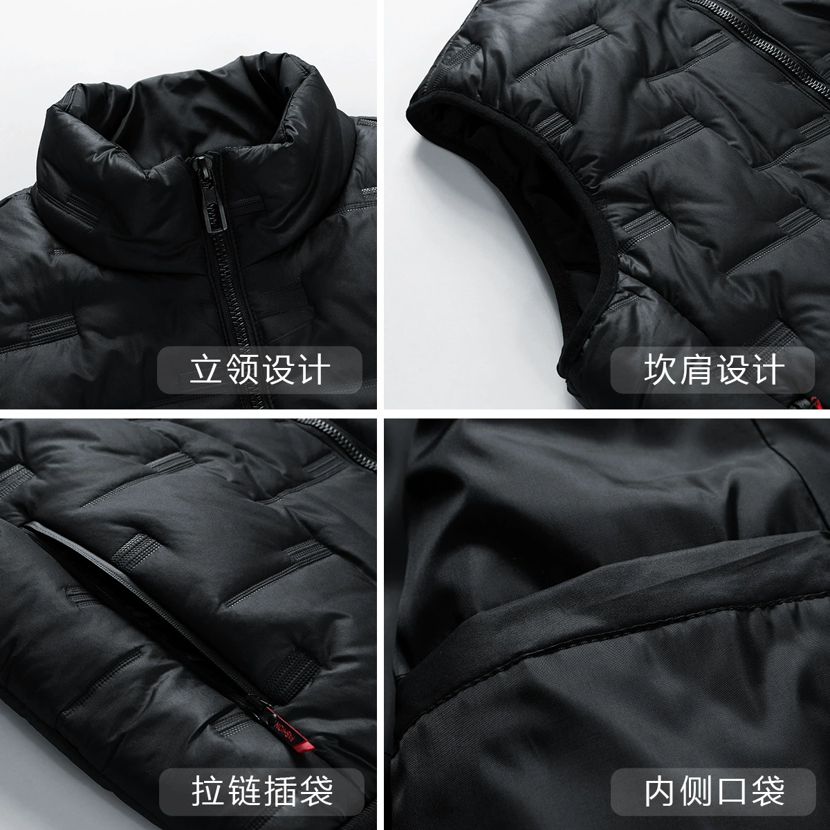 Demi-season windproof keep warm vest sleevless, for middle age, plus size