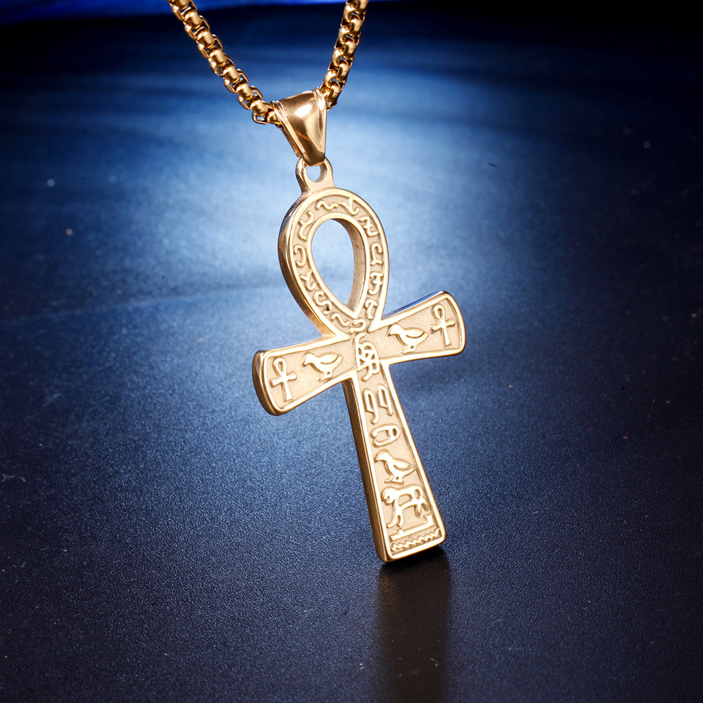 1 Piece 45*32mm Stainless Steel Cross Pendant display picture 3