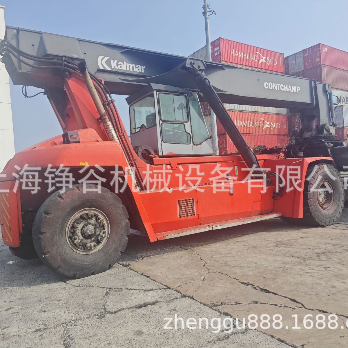 二手原装卡尔玛正面吊 kalmar dfr450 45t 集装箱叉车