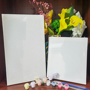 Factory free shipping DIY oil painting frame practice solid wood canvas frame acrylic oil painting hand painted drawing board pure cotton linen