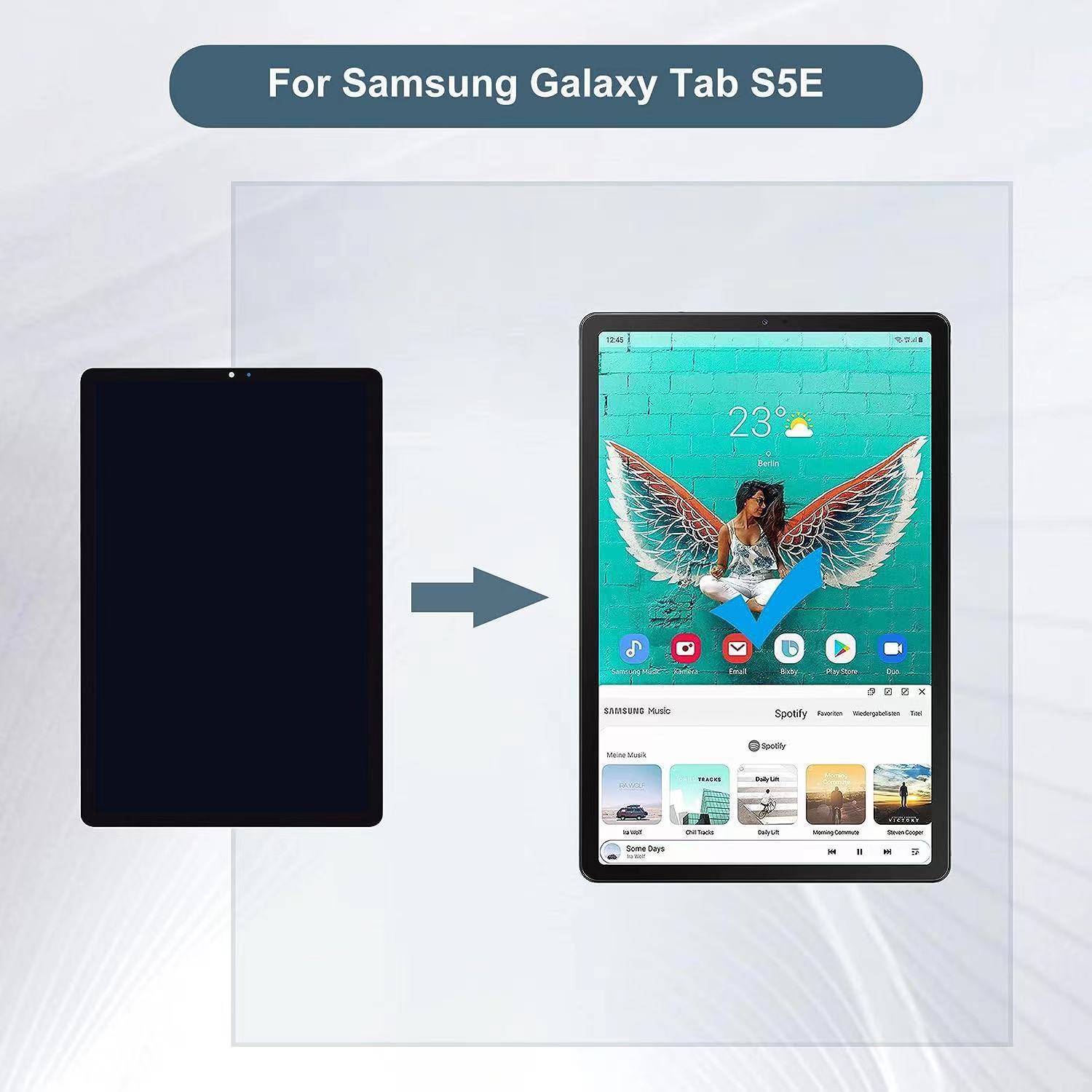 Aplicable para Samsung Galaxy Tab S5E Pantalla de pantalla plana SM-T725 de 10.5 pulgadas