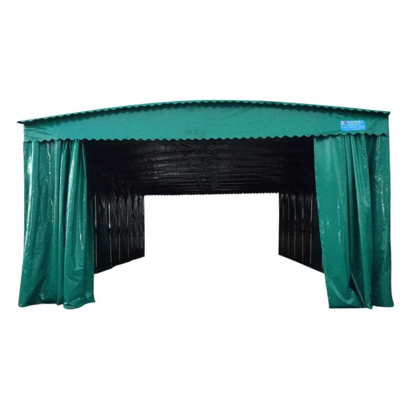 Электрический выдвижной навес, раздвижной тент для заводов, складов, передвижной навес для уличных коридоров, мобильный навес для баскетбольных площадок.